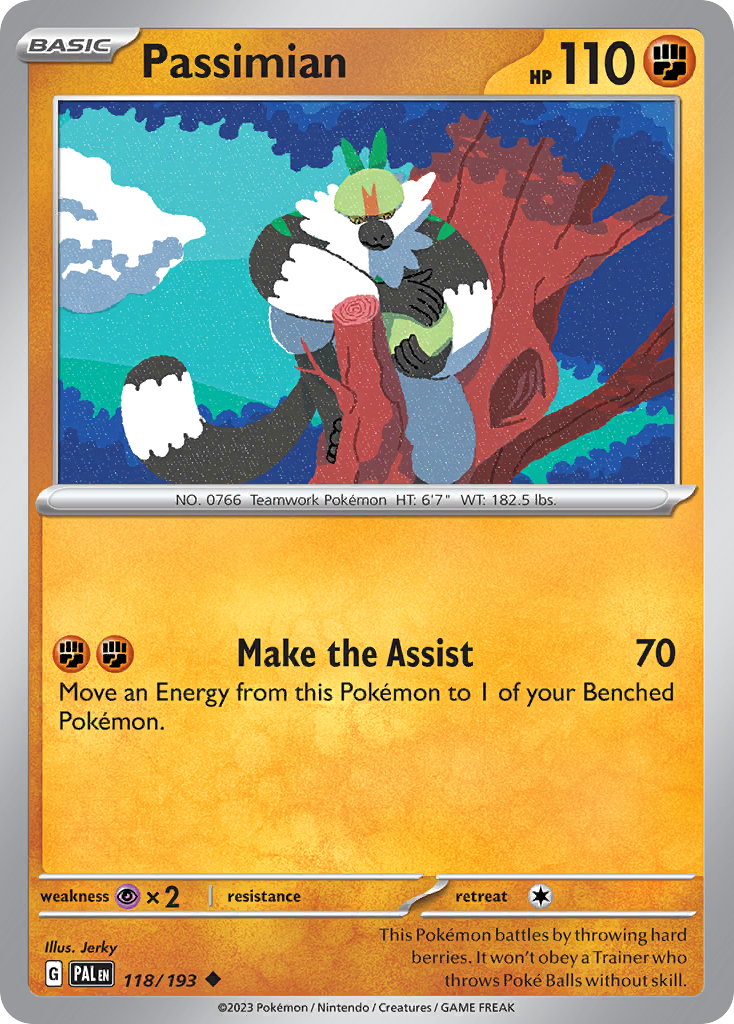 Passimian Paldea Evolved Pokemon Card