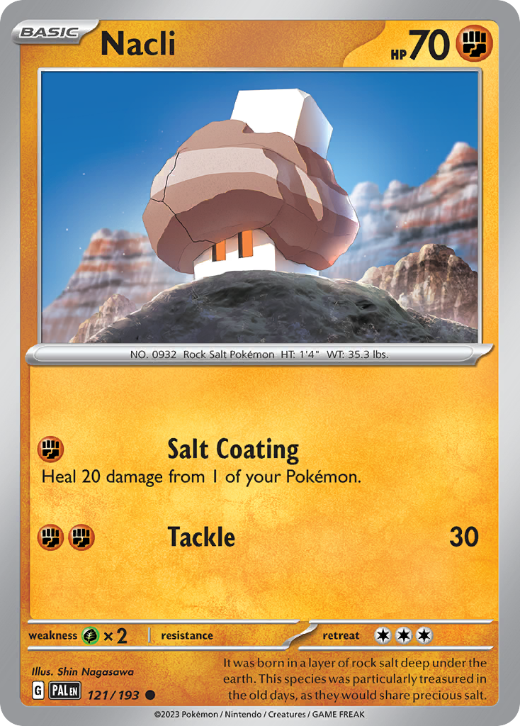 Nacli Paldea Evolved Pokemon Card