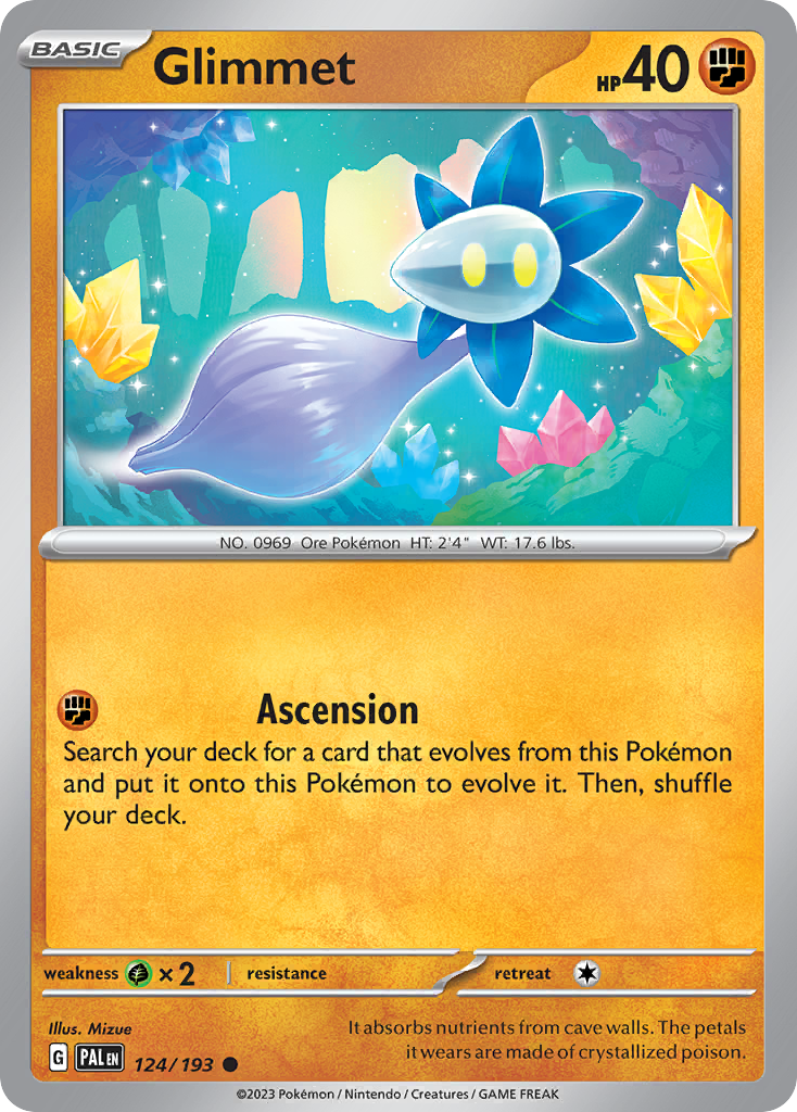 Glimmet Paldea Evolved Pokemon Card