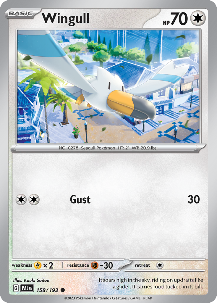 Wingull Paldea Evolved Pokemon Card