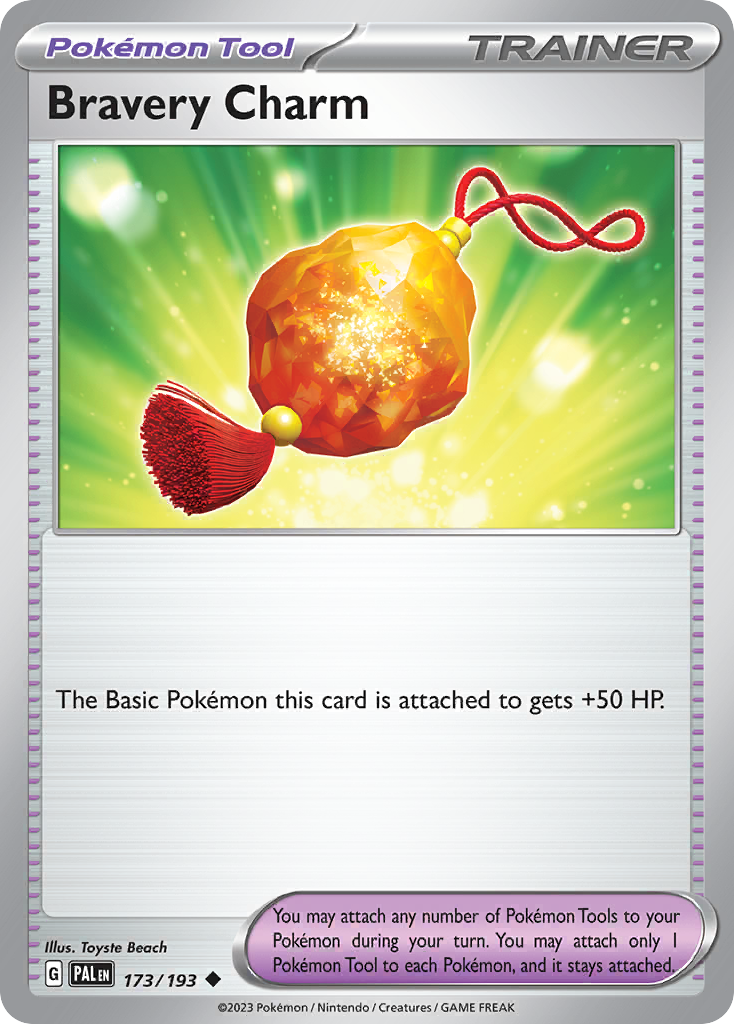 Bravery Charm Paldea Evolved Pokemon Card