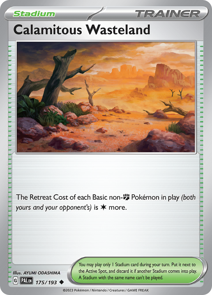 Calamitous Wasteland Paldea Evolved Pokemon Card