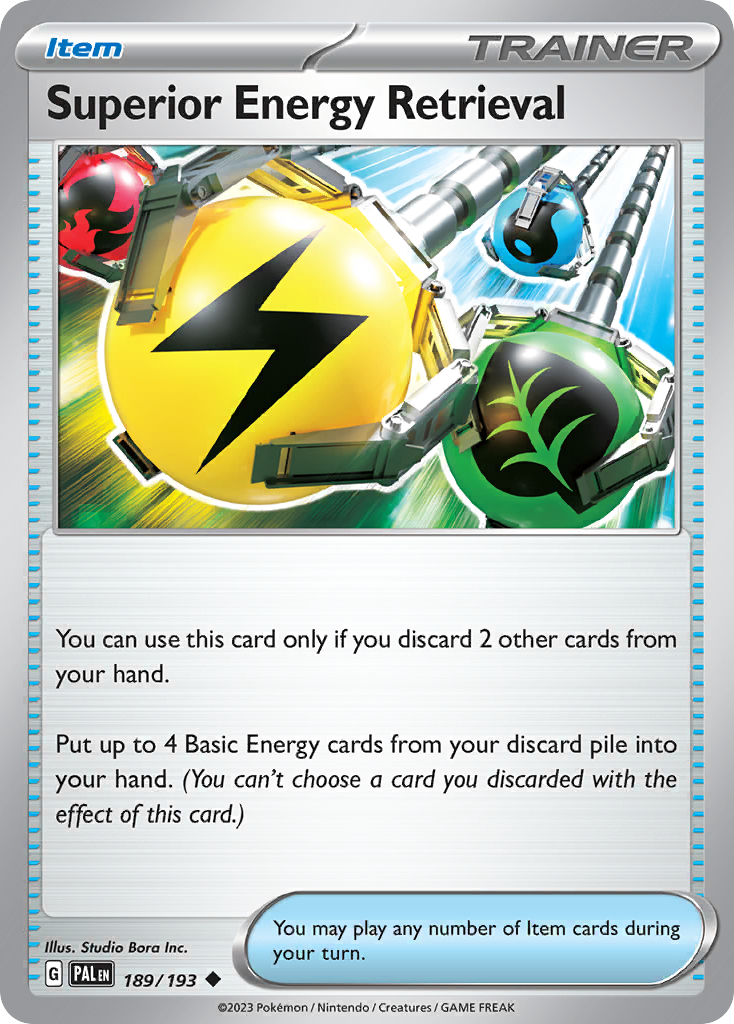 Superior Energy Retrieval Paldea Evolved Pokemon Card