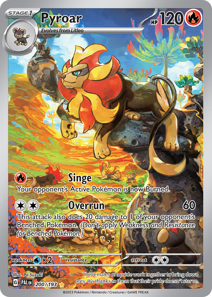 Pyroar Paldea Evolved Pokemon Card
