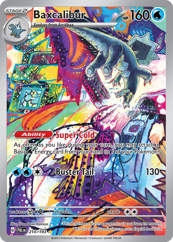 Baxcalibur Paldea Evolved Pokemon Card