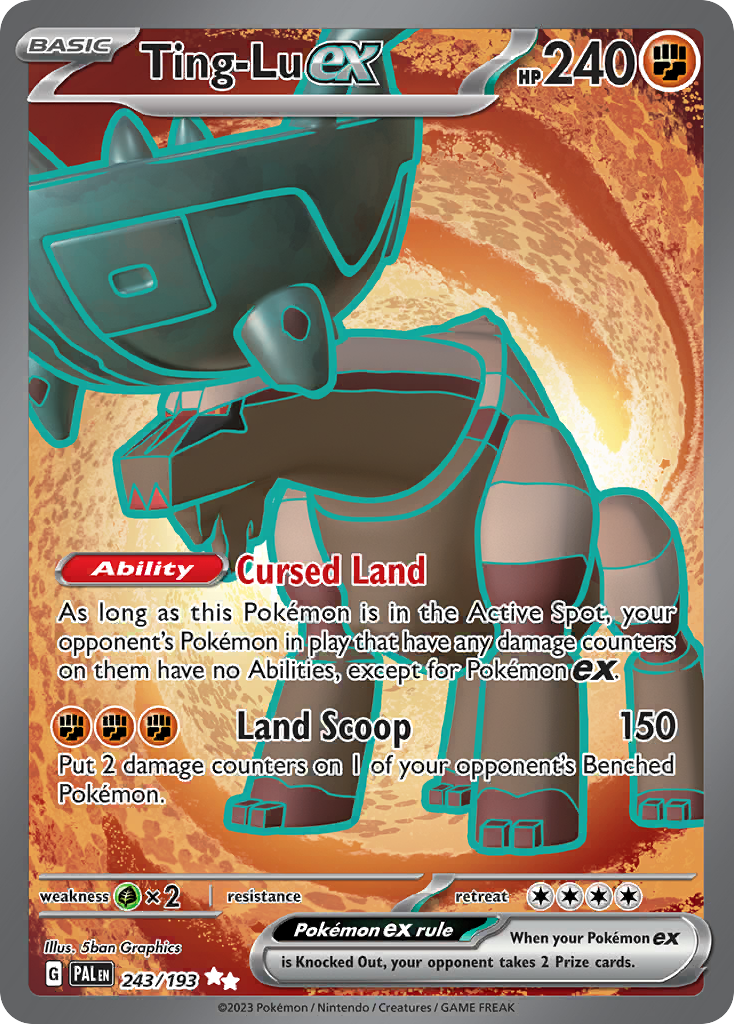 Ting-Lu ex Paldea Evolved Pokemon Card