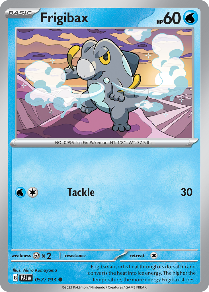 Frigibax Paldea Evolved Pokemon Card