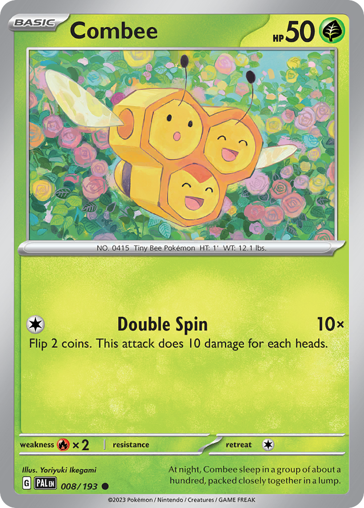 Combee Paldea Evolved Pokemon Card