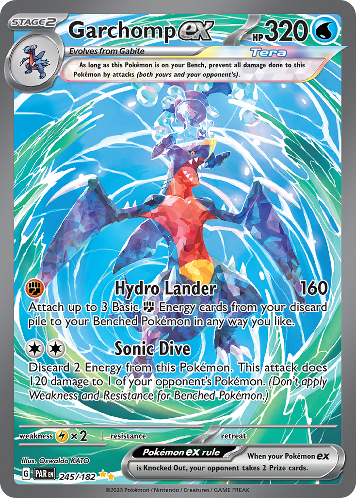 Garchomp Ex Paradox Rift Pokemon Card Pikawiz