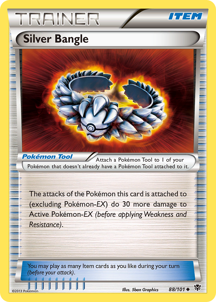 Silver Bangle Plasma Blast Pokemon Card