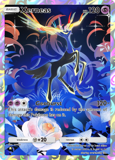xerneas pokemon card full art M Ex Custom Xerneas GX (Full Art) -