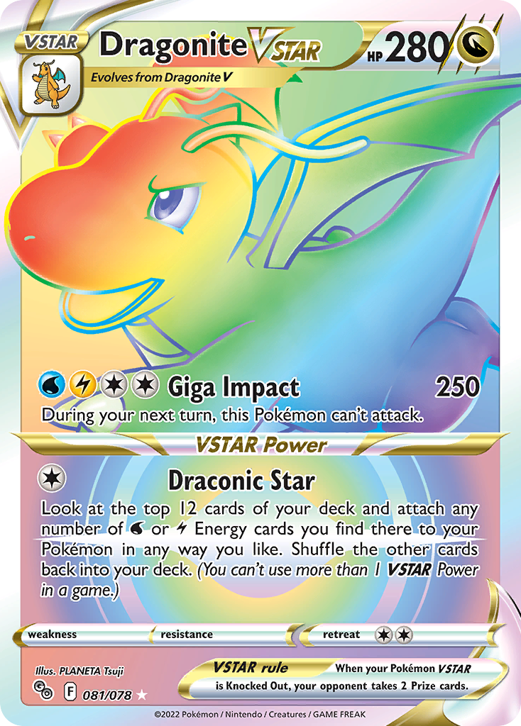 Dragonite VSTAR Pokemon Go Pokemon Card