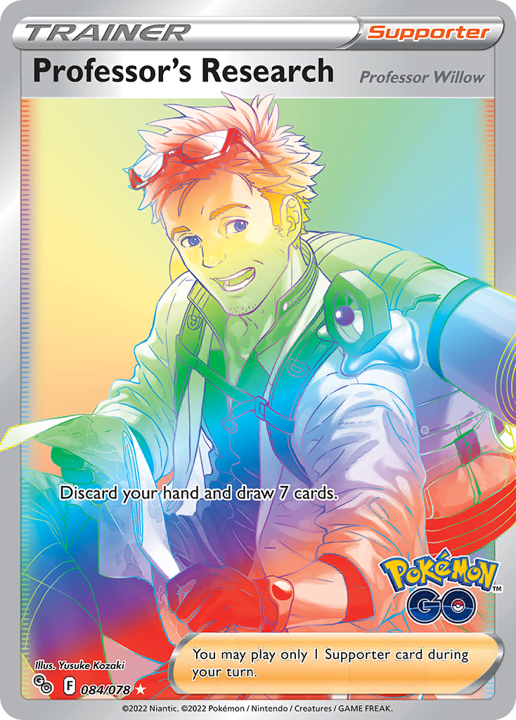 Professor's Research Pokemon Go Pokemon Card
