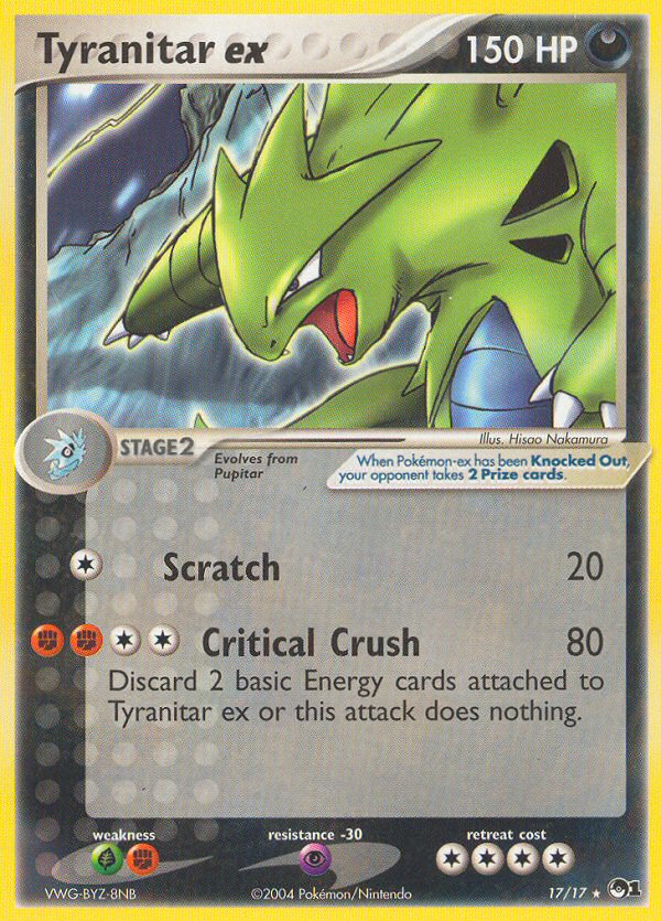 Tyranitar ex Pokemon Card