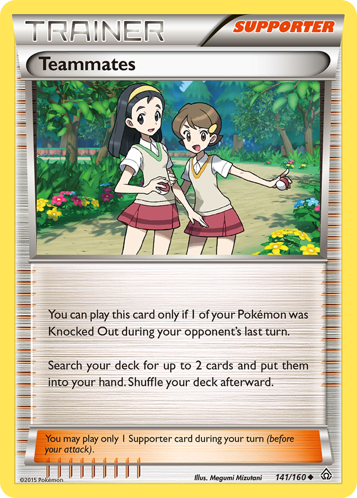 Teammates Primal Clash Pokemon Card.