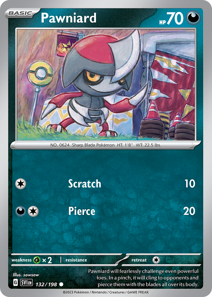 Pawniard Scarlet & Violet Pokemon Card