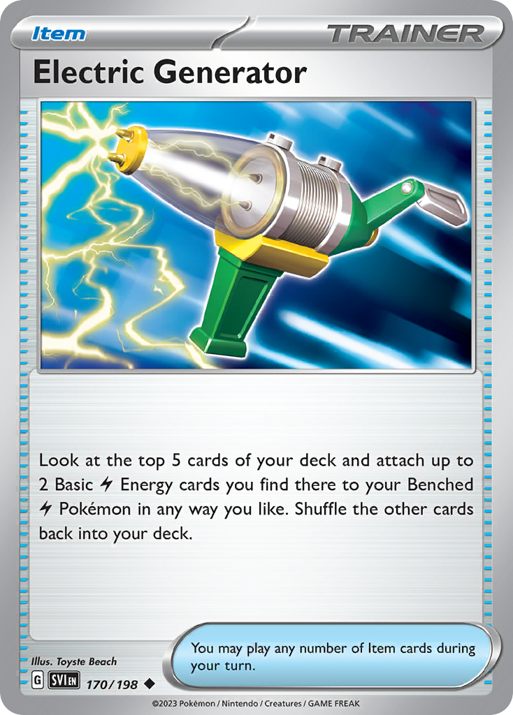 Electric Generator Scarlet & Violet Pokemon Card