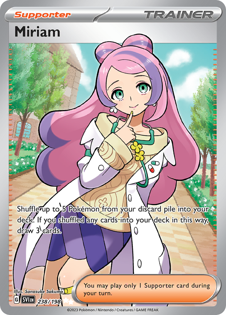 Miriam Scarlet & Violet Pokemon Card