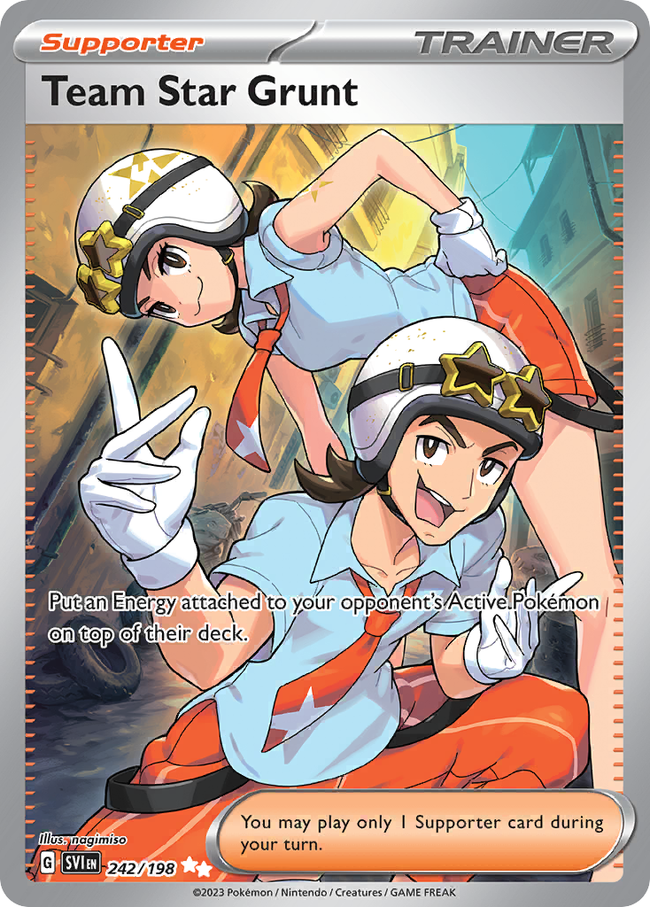 Team Star Grunt Scarlet & Violet Pokemon Card