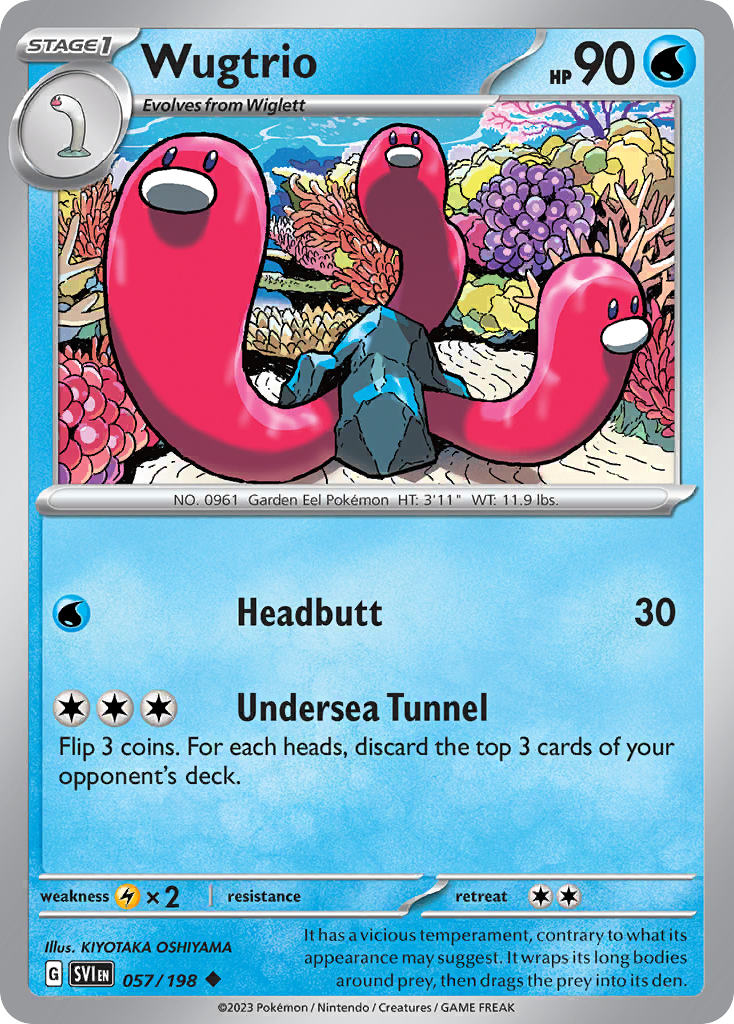 Wugtrio Scarlet & Violet Pokemon Card