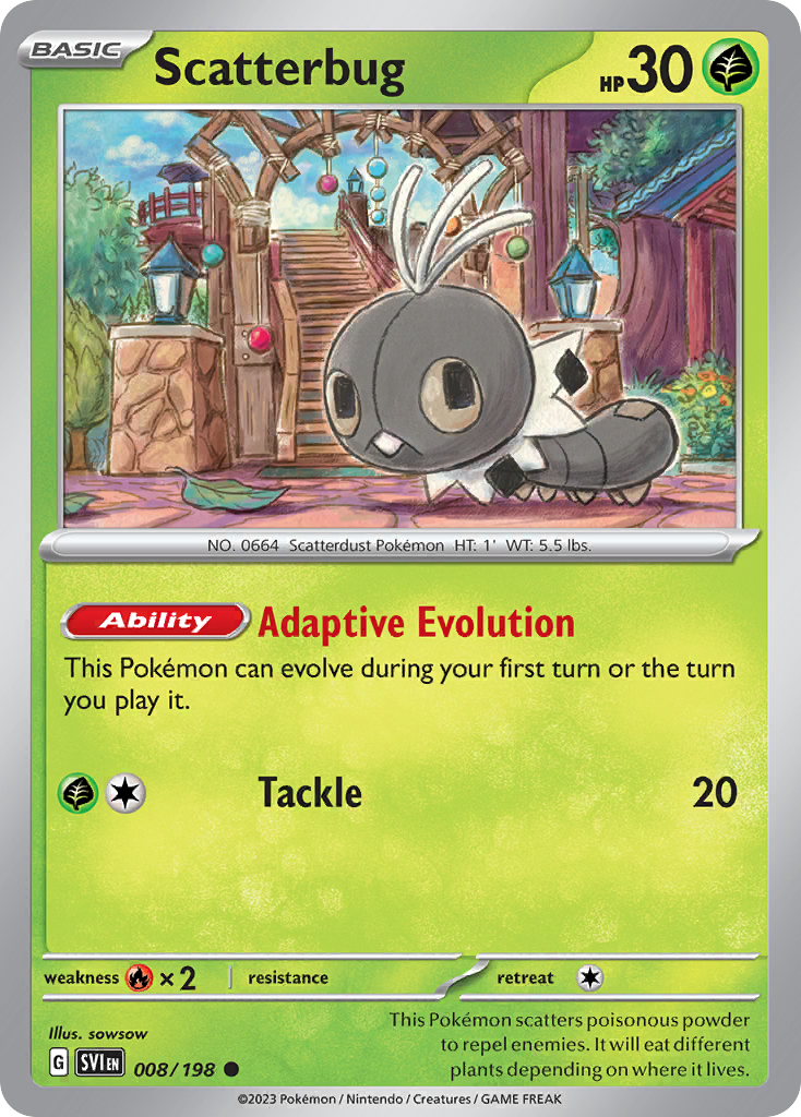 Scatterbug Pokemon Card