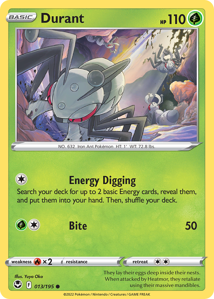 Durant Silver Tempest Pokemon Card