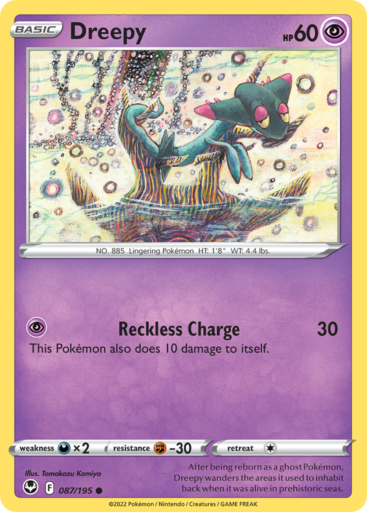 Dreepy Silver Tempest Pokemon Card