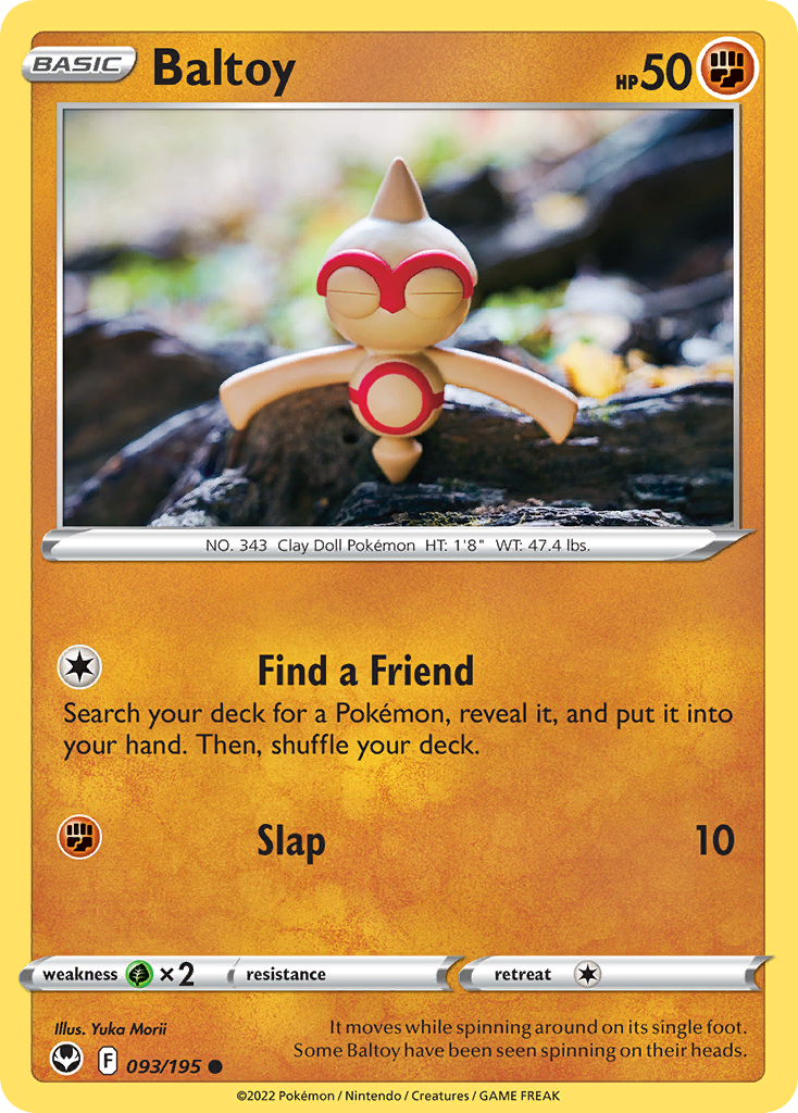 Baltoy Silver Tempest Pokemon Card