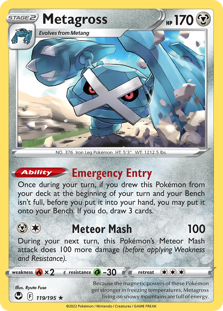 Metagross Silver Tempest Pokemon Card