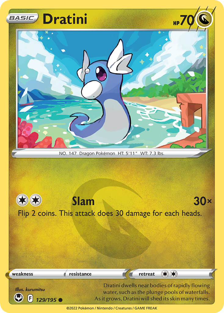 Dratini Silver Tempest Pokemon Card