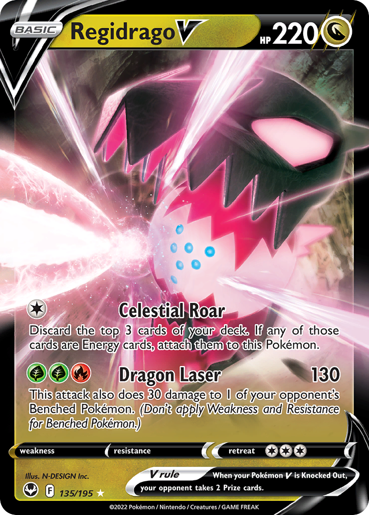 Regidrago V Silver Tempest Pokemon Card
