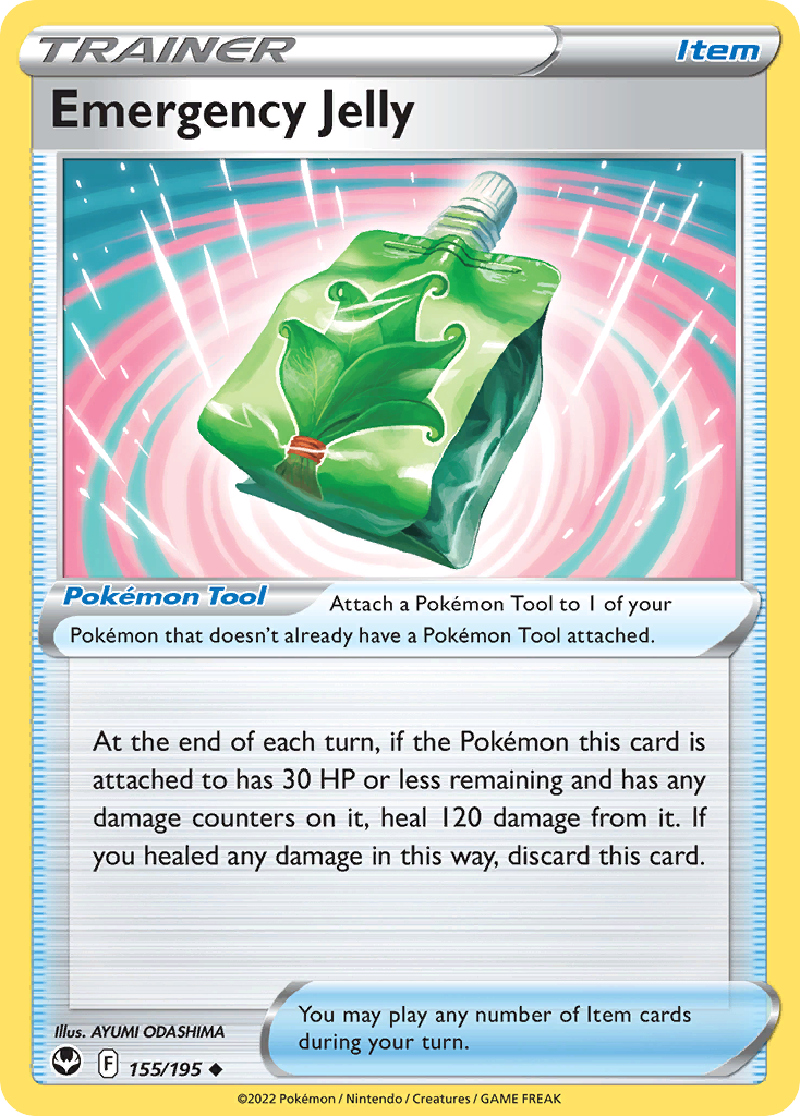 Emergency Jelly Silver Tempest Pokemon Card