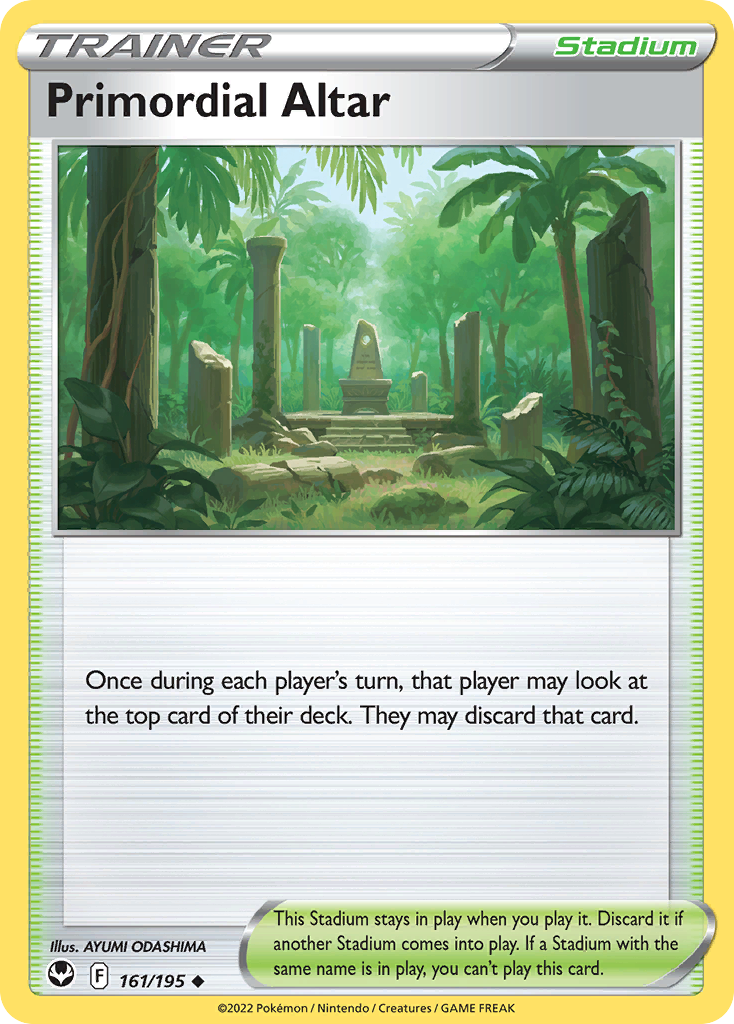 Primordial Altar Silver Tempest Pokemon Card