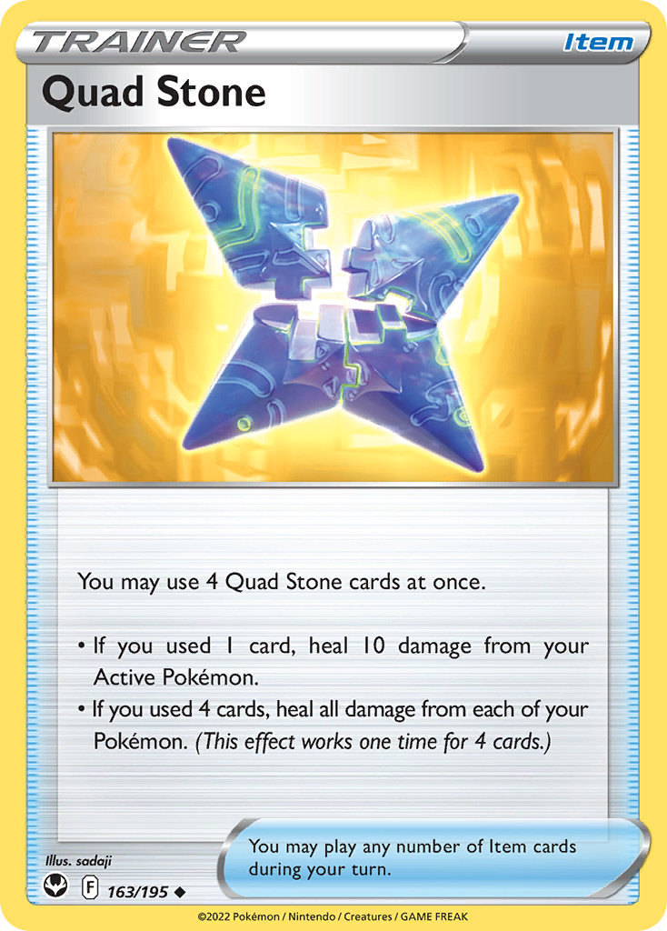 Quad Stone Silver Tempest Pokemon Card
