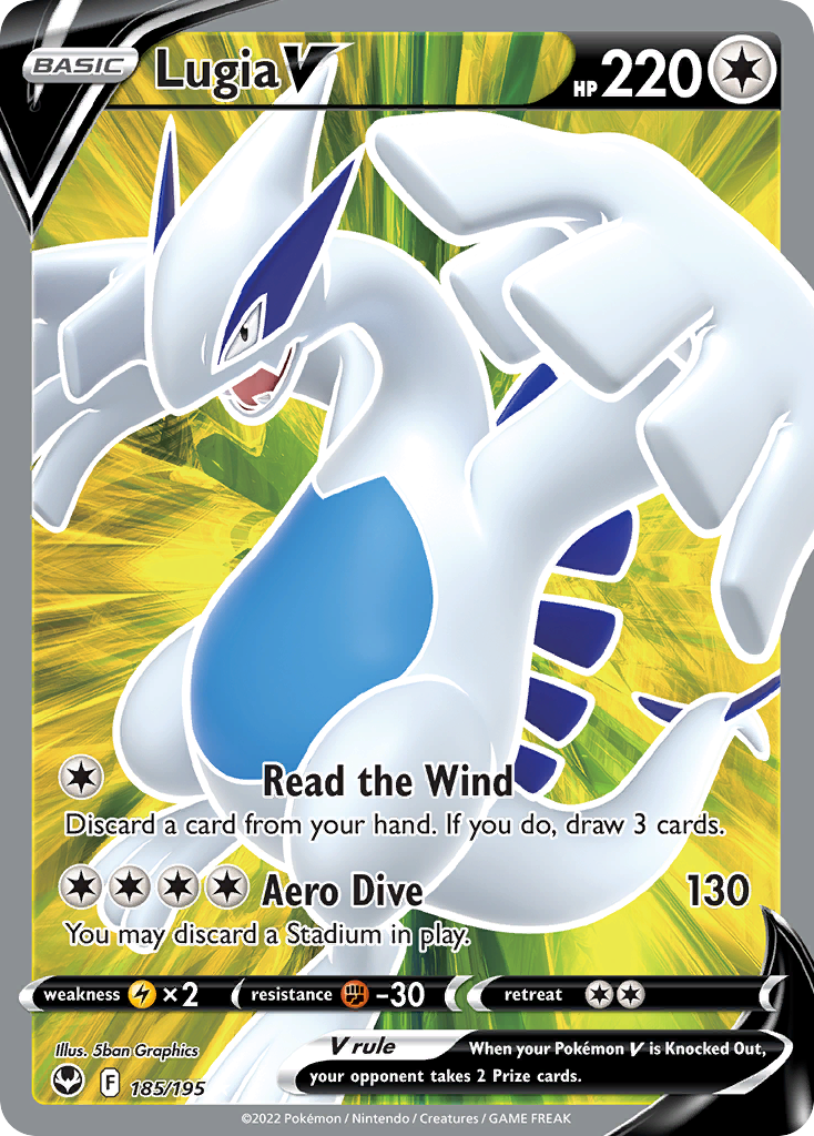 Lugia V Silver Tempest Pokemon Card