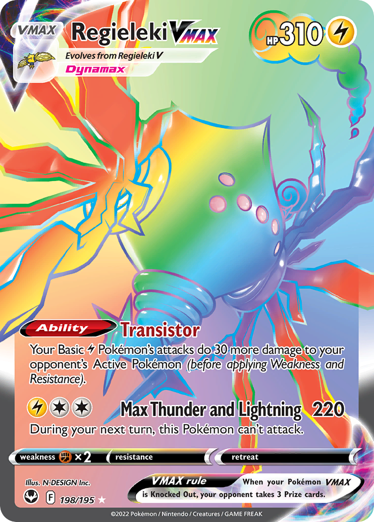 Regieleki VMAX Silver Tempest Pokemon Card