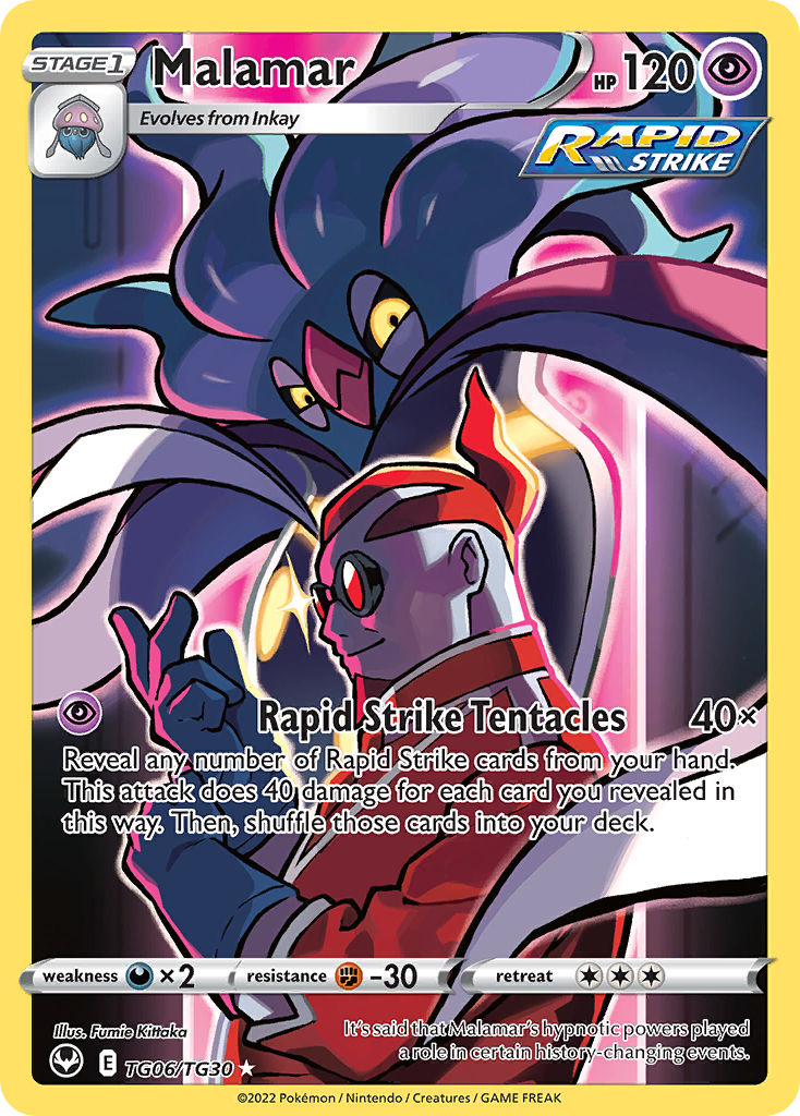 Malamar Silver Tempest Pokemon Card