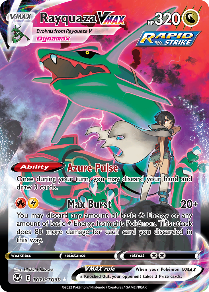 Rayquaza VMAX Silver Tempest Pokemon Card