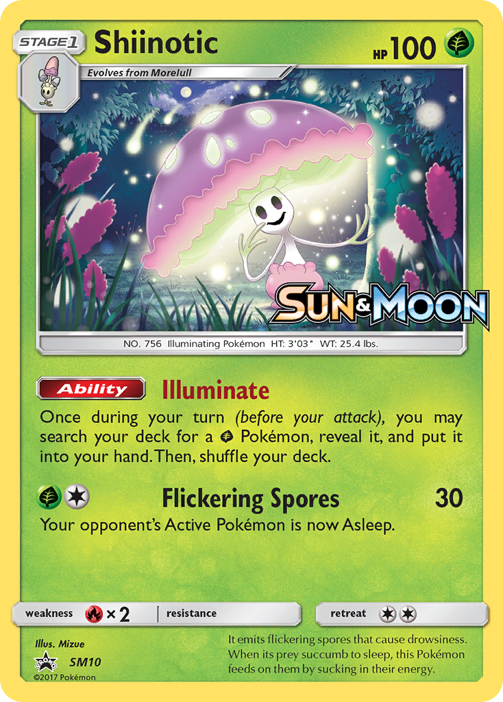 Shiinotic Pokemon Card