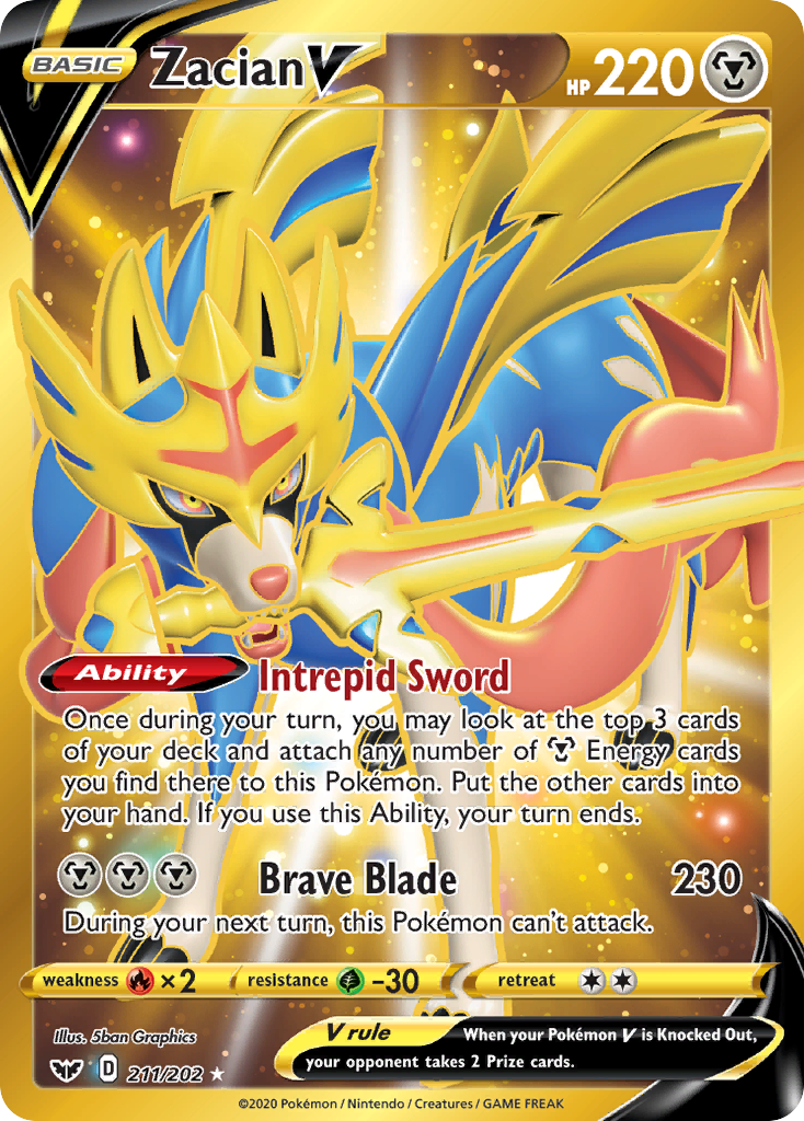 POKEMON CARD Sword & Shield Special Card Set - Zacian V-Union