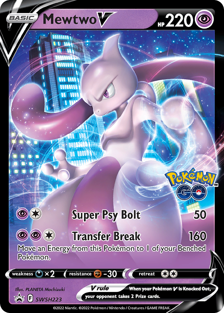 Mewtwo V SWSH Black Star Promos Pokemon Card