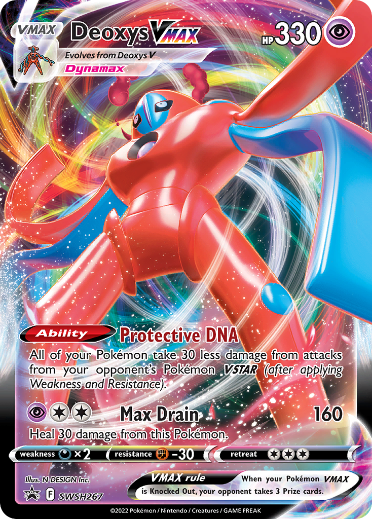 Deoxys VMAX SWSH Black Star Promos Pokemon Card