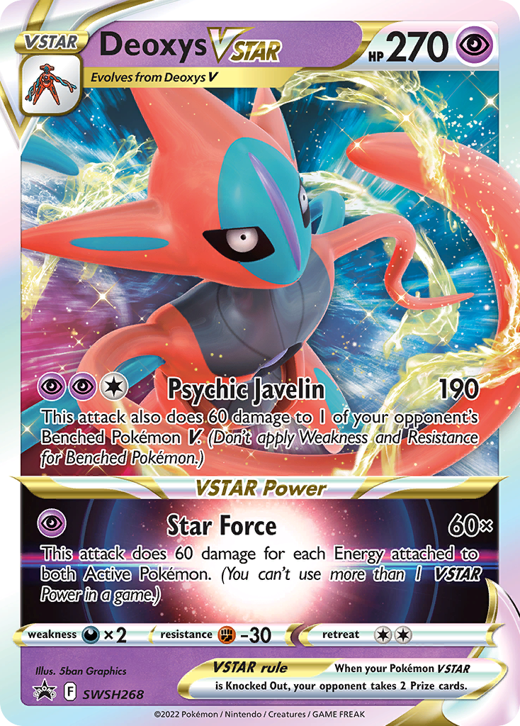 Deoxys V - SWSH266 Holo Promo Black Star – Jarvvos