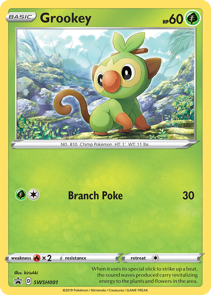 Pokemon SWSH Black Star Promo Card Lot – Sobble (SWSH073), Scorbunny, Grookey – Holo, Near Mint