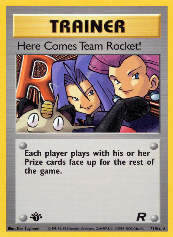 Here Comes Team Rocket! Team Rocket Pokemon Card