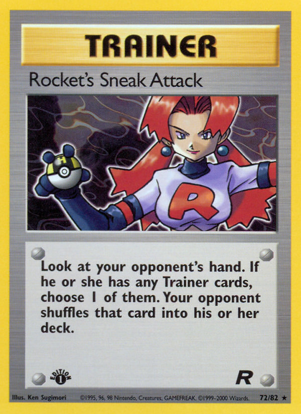 Rocket's Sneak Attack Team Rocket Pokemon Card