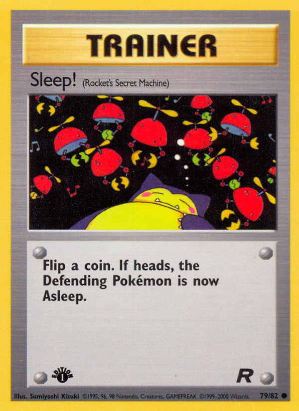 Sleep! Team Rocket Pokemon Card