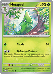 Metapod Pokemon 151 Card List