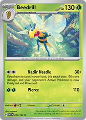 Beedrill Pokemon 151 Card List