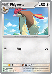 Pidgeotto Pokemon 151 Card List